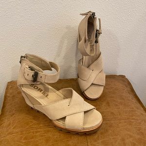 Sorel wedges, sandals women’s 6